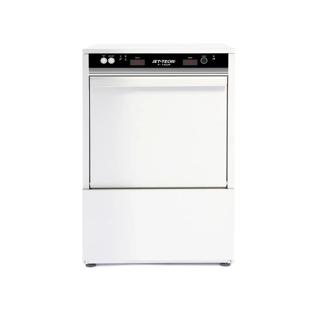 Jet-Tech F-16DP 20" Door Type Undercounter Glasswasher, High Temp - 864 Glass/Hr -208/240V