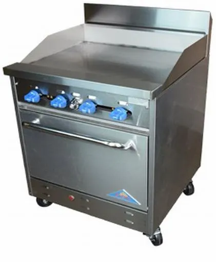 Comstock-Castle F326-30 30" Gas Restaurant Range, 30" Full Griddle w/ Manual Controls, 90.000 BTU