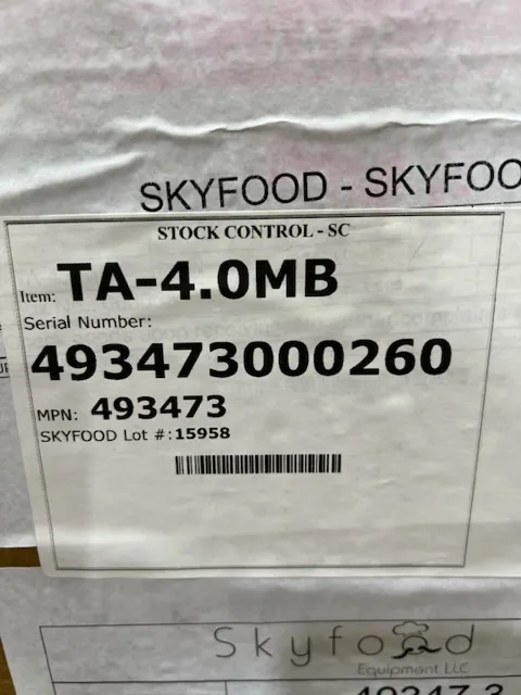 Skyfood TA-4.0MB Countertop Drink Blender with 128 Oz Container,  1-1/2 Hp - Open box
