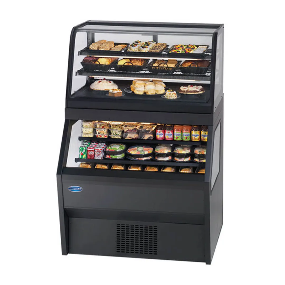 Federal Industries CD4828/RSS4SC 48" Dual Service Dual Temperature Merchandiser