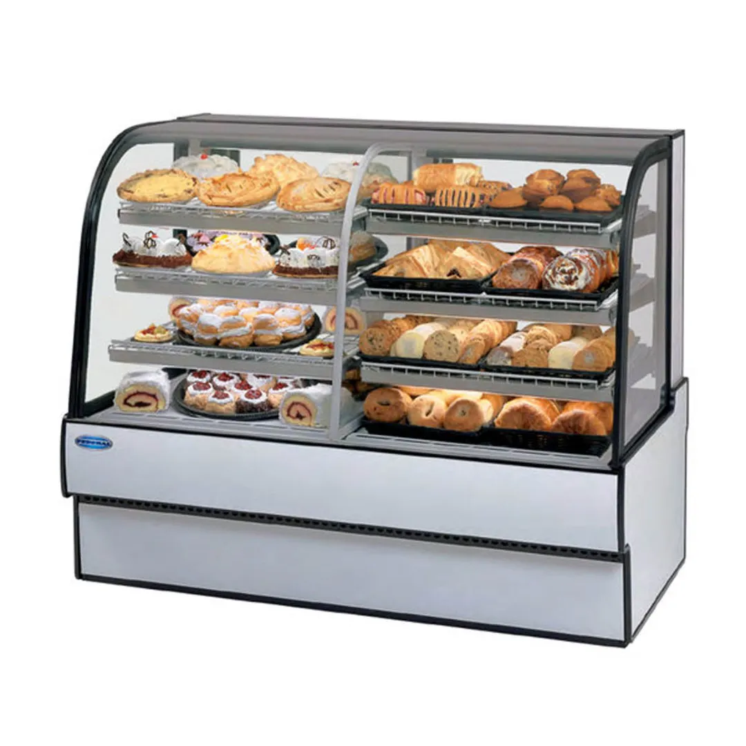 Federal Industries CGR7742DZ 77" Vertical Dual Zone Dry / Refrigerated Bakery Case