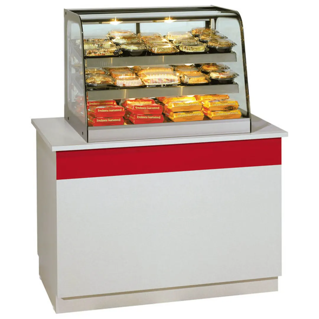 Federal Industries CH2428 23" 2-Door Hot Food Display, Steel Glass, 2 Heated Shelves, Humidified