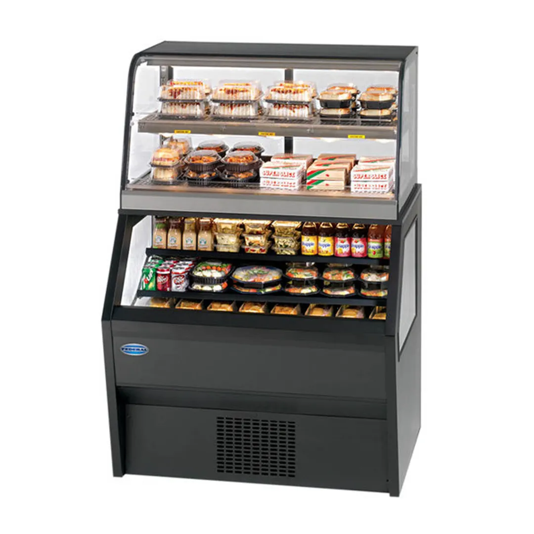 Federal Industries CH3628SS/RSS3SC 36" Dual Temperature Merchandiser w/ Heated Self-Serve Top
