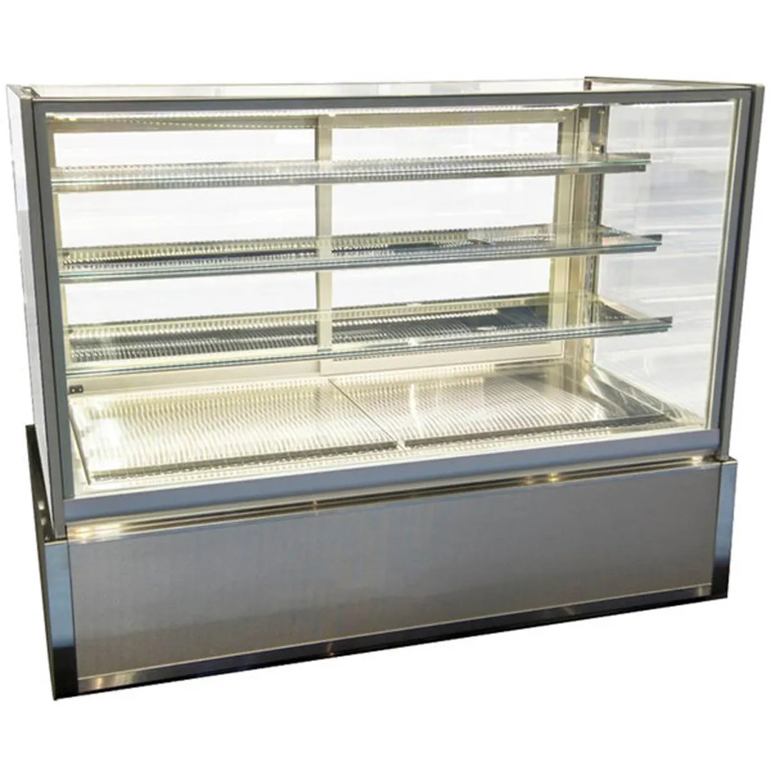 Federal Industries ITD3626-B18 36" 2-Door Glass Bakery Display Case, 3500K LED Lighting, Steel Base