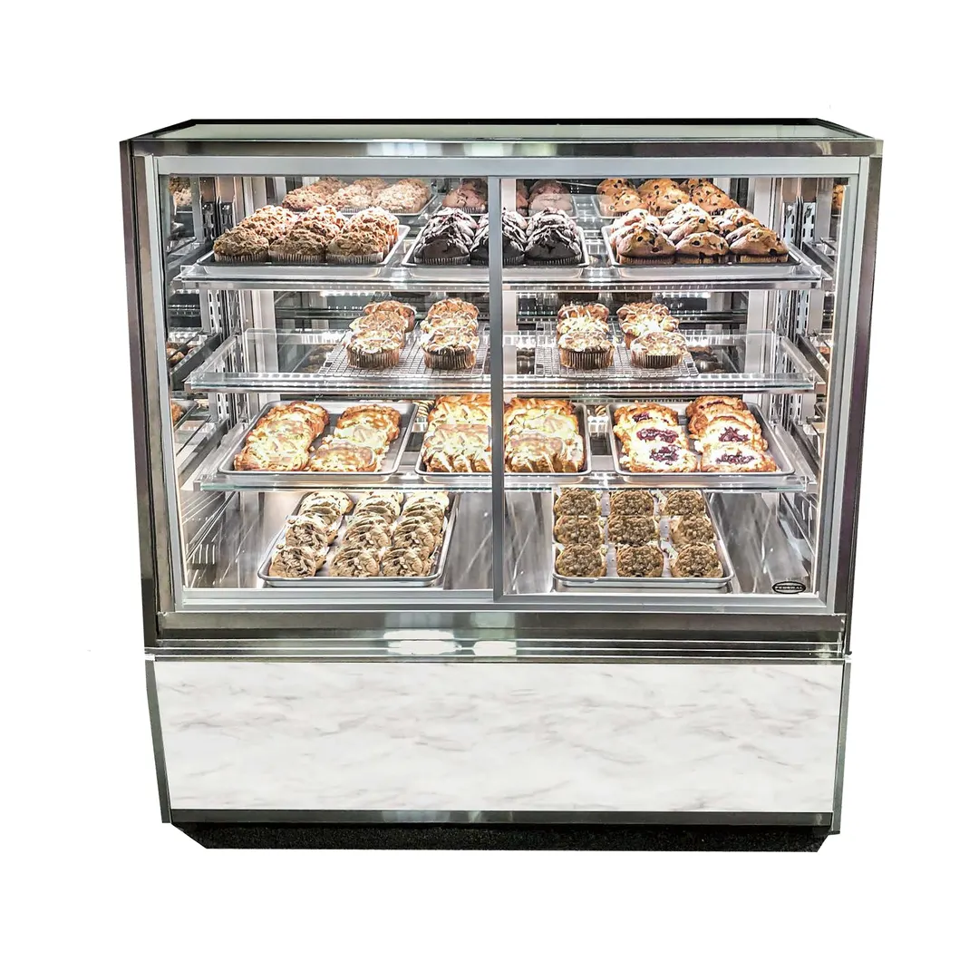 Federal Industries ITDSS3634-B18 - 36" Self-Serve Display Case, 3 Shelves