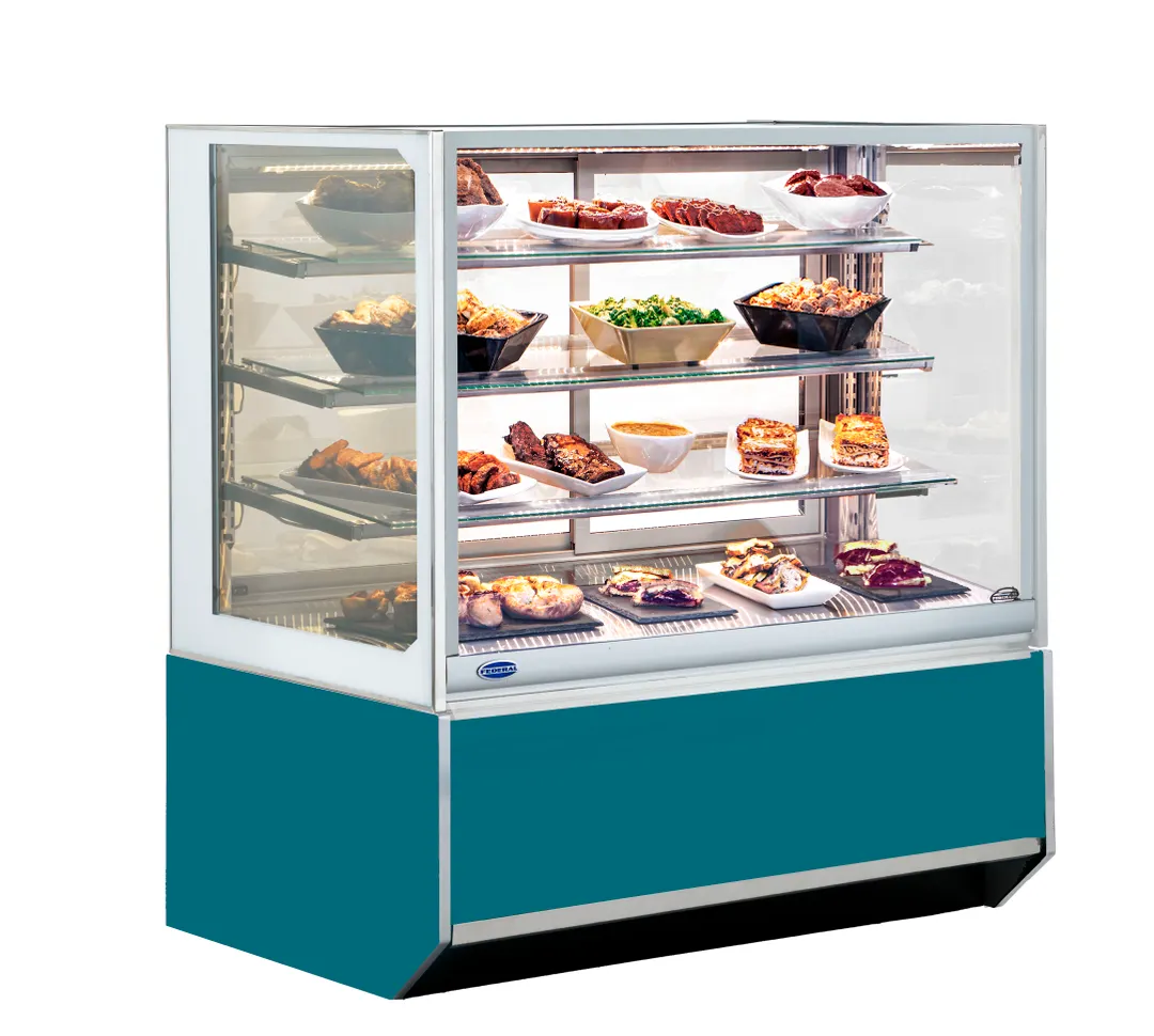 Federal Industries ITH3626-B18 36" 2-Glass Door Heated Display Case, 28 cu. ft., Floor, LED, IP66