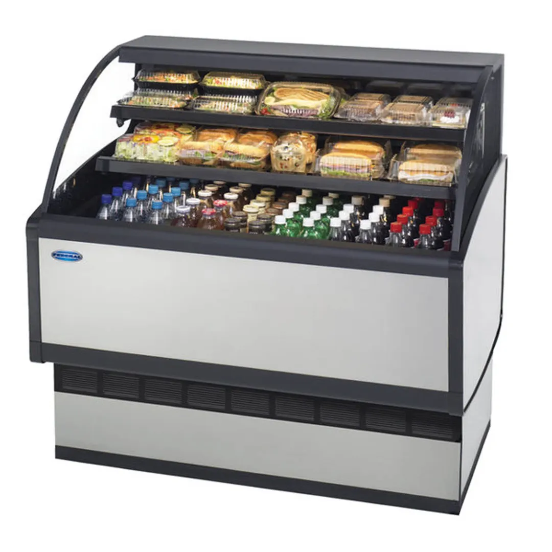 Federal Industries LPRSS3 36" Low Profile Self-Serve Refrigerated Merchandiser, 2 Shelves