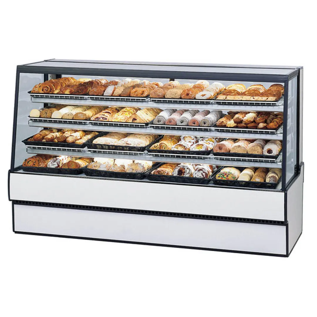 Federal Industries SGD7748 77" 1-Glass Door Bakery Display Case, 3 Shelves, LED, White Interior
