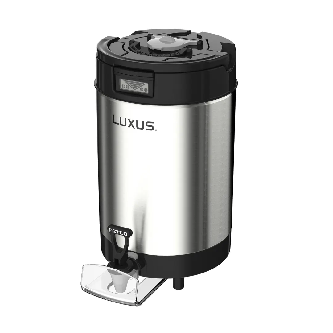 FETCO D453 9" L4S-20 LUXUS® Thermal Dispenser, No Base - 2.0 Gal = 256 Oz / Stainless Steel