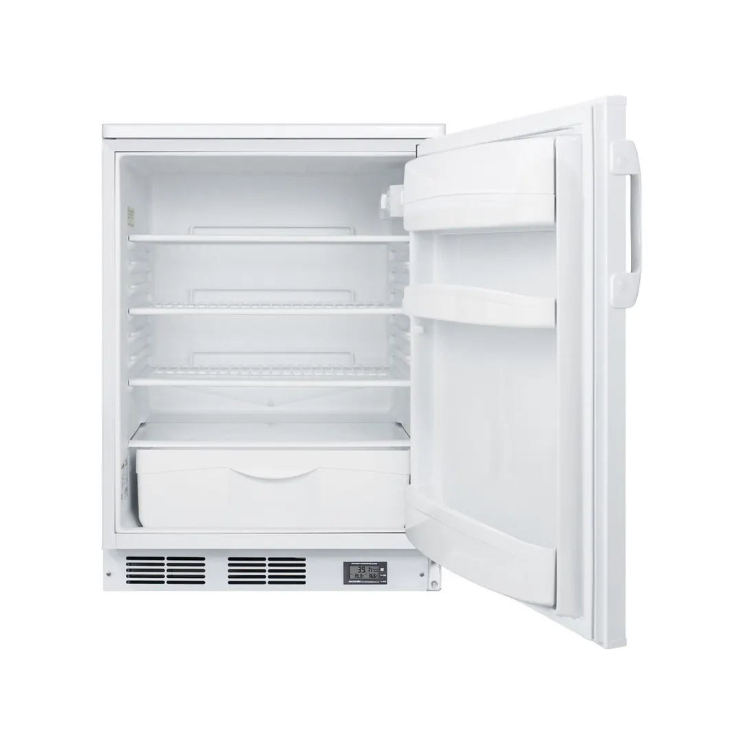 Accucold FF6LW7NZ Freestanding Undercounter Nutrition Center Refrigerator in White, w/ Door Storage, 5.5 cu. ft.
