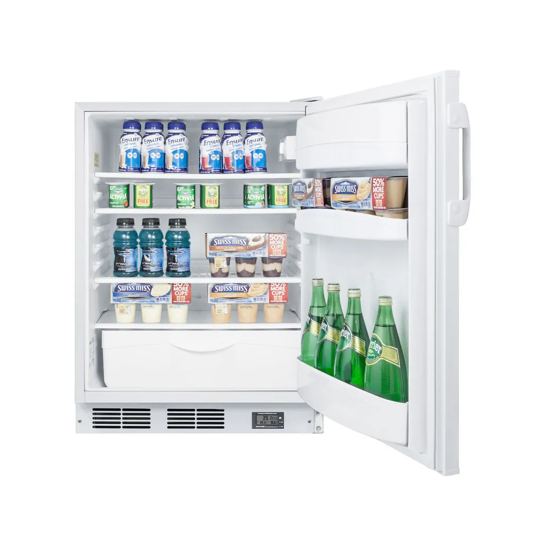 Accucold FF6LWBI7NZADA Built-in Undercounter Nutrition Center Refrigerator in White, ADA Compliant, 5.5 cu. ft.