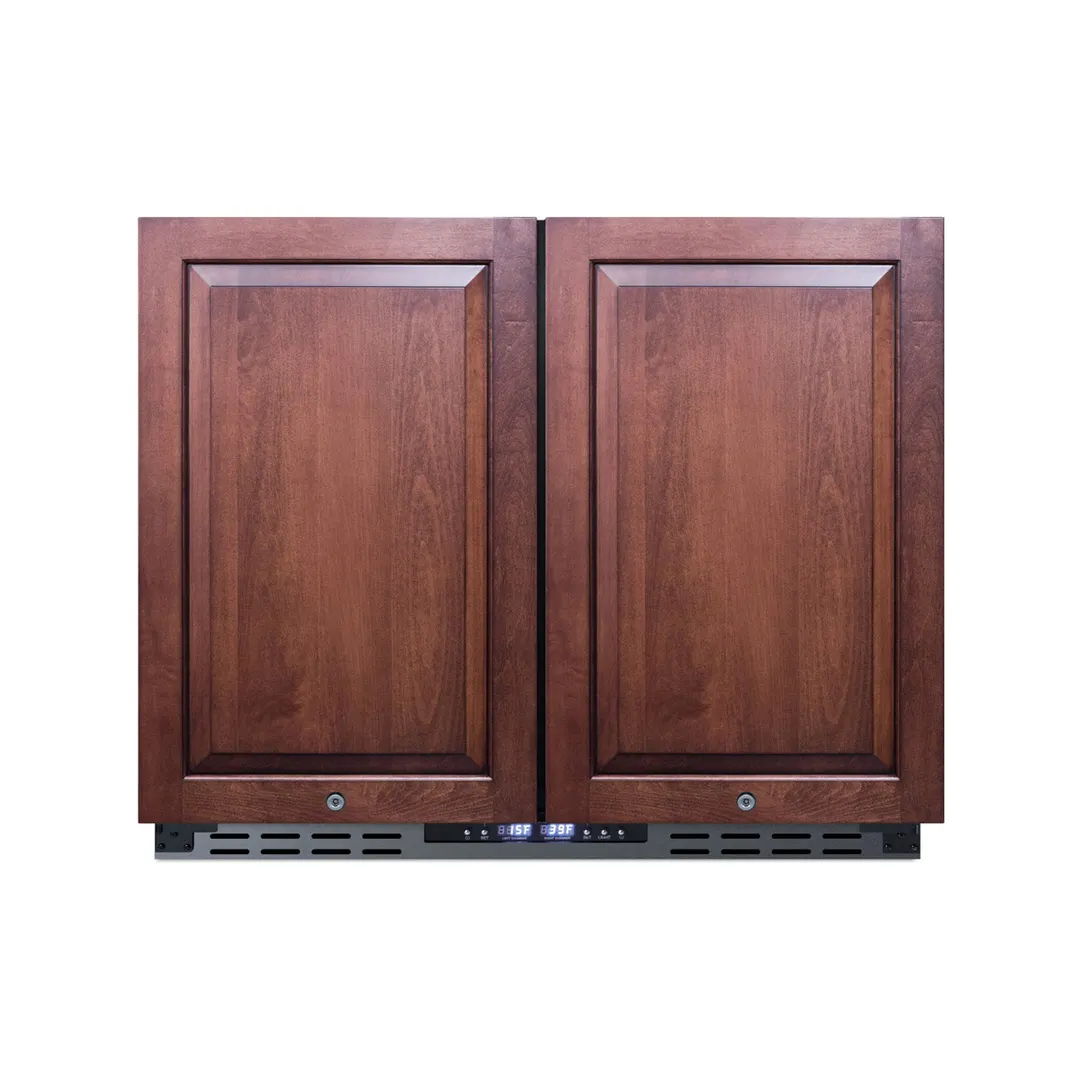Summit FFRF36IFADA 36" Built-in or Freestanding Refrigerator Freezer in Black, Panel Ready Doors, ADA Compliant, 5.8 cu. ft.