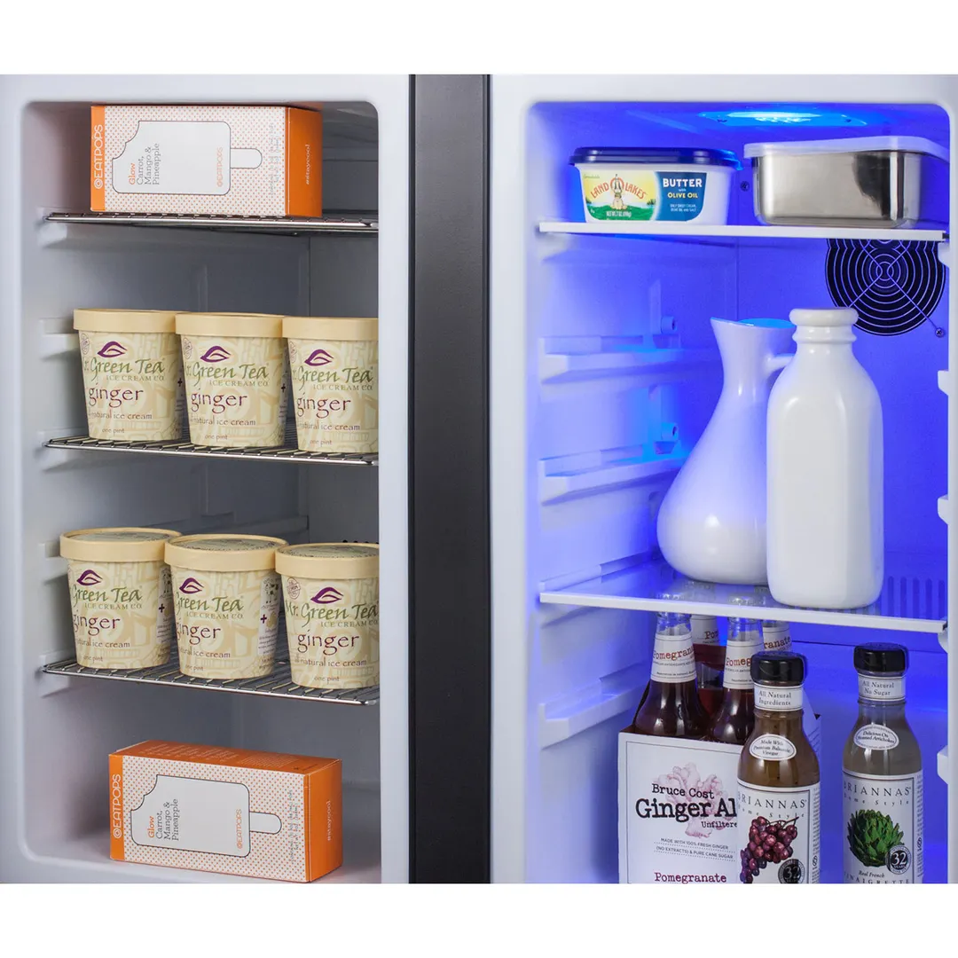 Summit FFRF36IFADA 36" Built-in or Freestanding Refrigerator Freezer in Black, Panel Ready Doors, ADA Compliant, 5.8 cu. ft.