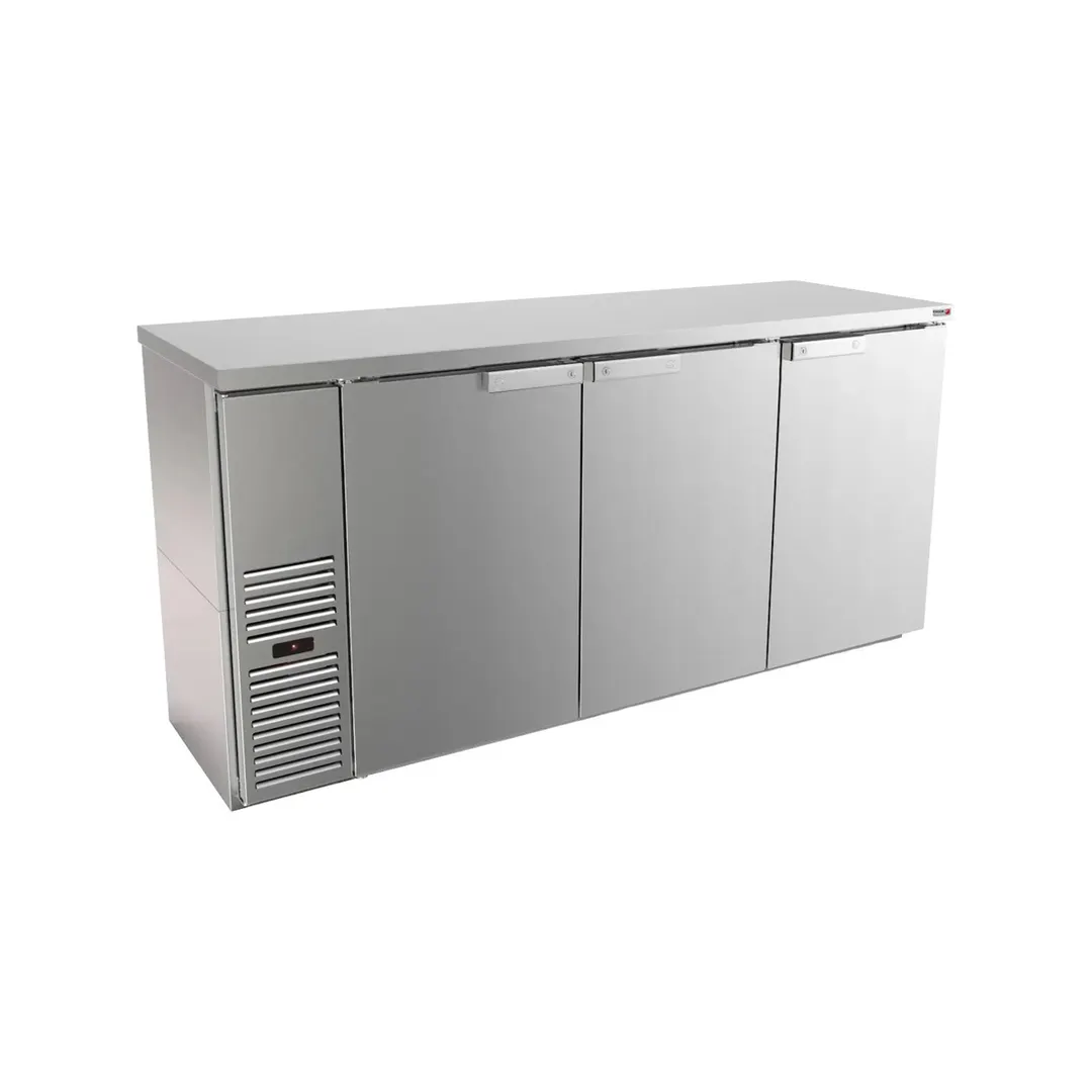 Fagor Refrigeration FBB-24-72S Refrigerated Back Bar Cabinet w/ 3 Solid Doors, 6 Shelves