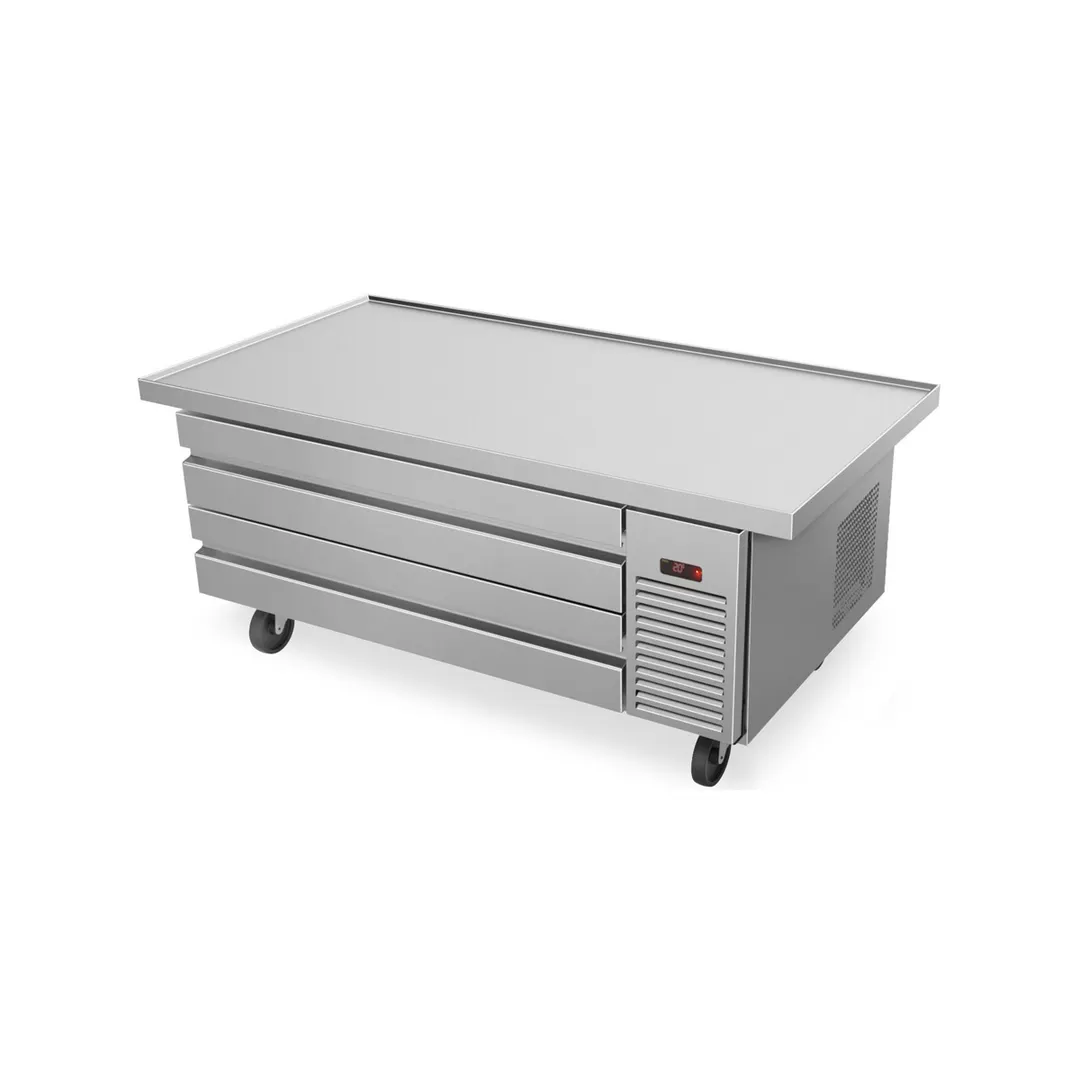 Fagor FCBR-52-60 60" 2 Drawers Refrigerated Chef Base, (4) 12” x 20” Pan Capacity