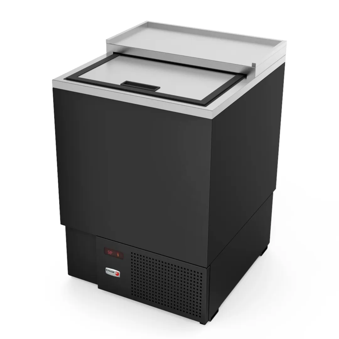 Fagor FGF-24 24.63" Black Glass & Plate Chiller, 96 Mugs Capacity