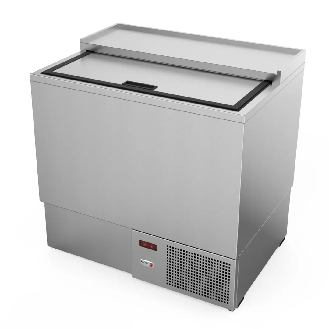 Fagor FGF-36S 36.63" Stainless Steel Glass & Plate Chiller, 162 Mugs Capacity