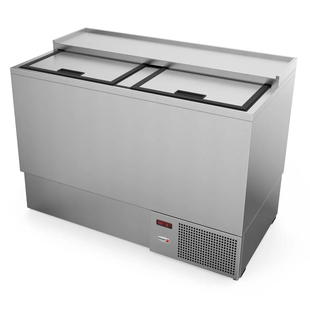 Fagor FGF-50S 49.63" Stainless Steel Glass & Plate Chiller, 234 Mugs Capacity