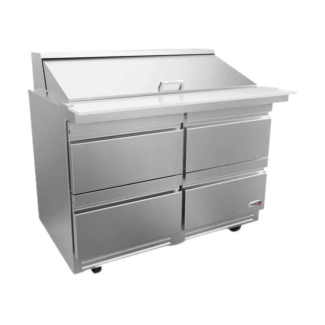 Fagor Refrigeration FMT-48-18-D4-N 48" Mega Top Sandwich/Salad Prep Table w/ 4 Drawers, 18 Pans
