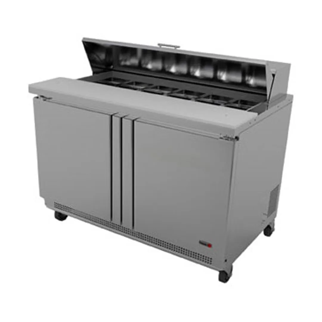 Fagor Refrigeration FST-48-12-N 48" Refrigerated Sandwich / Salad Prep Table w/ 2 Doors, 12 Pans
