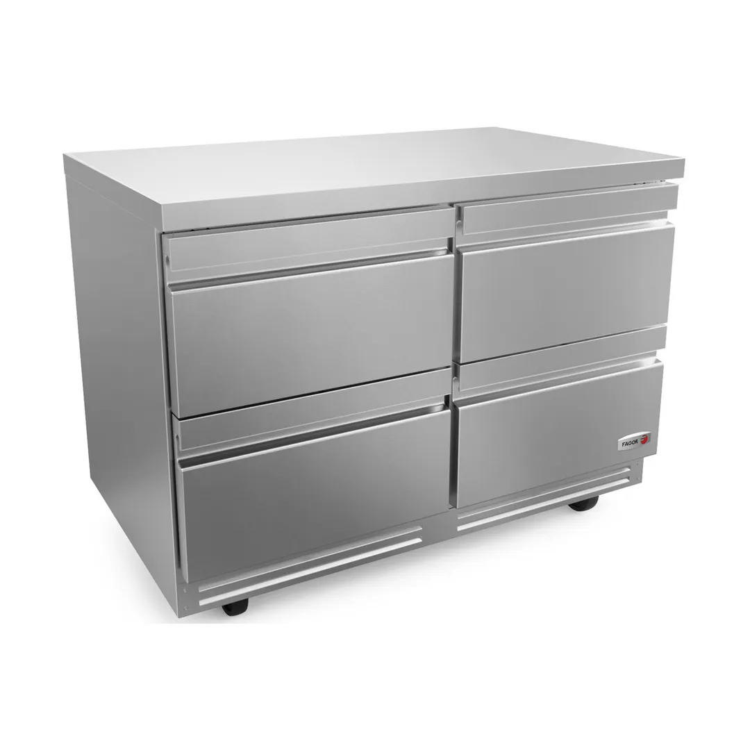 Fagor FUR-48-D4-N 48" Undercounter Fridge, 4-Drawer, Stainless Steel, Front Breathing, 16.7 cu. ft.