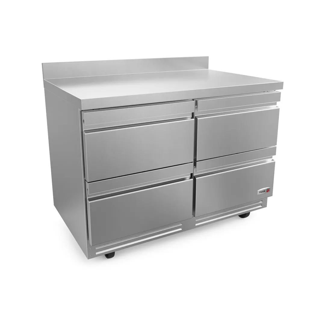Fagor FWR-48-D4-N 48" 2-Section WorkTop Refrigerator w/ 4 Drawers, 16.7 cu. ft.
