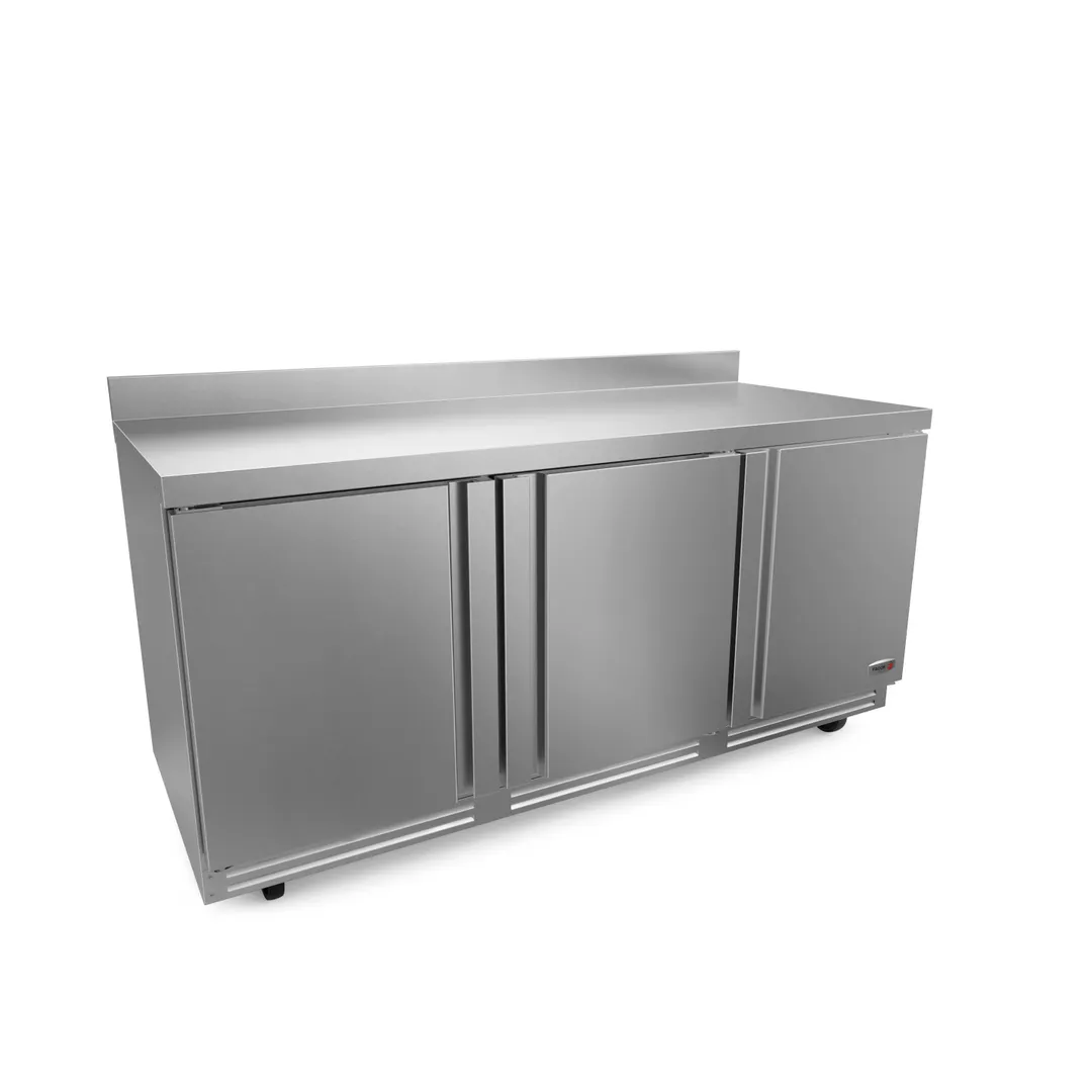 Fagor FWR-72-N 72" 3-Section Worktop Refrigerator w/ 3 Doors, 25.4 cu. ft.