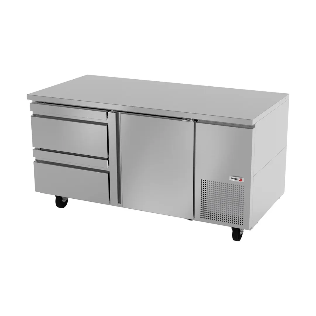 Fagor Refrigeration SUR-67-D2 67" Undercounter Refrigerator w/ 2 Doors, 18.6 cu. ft.