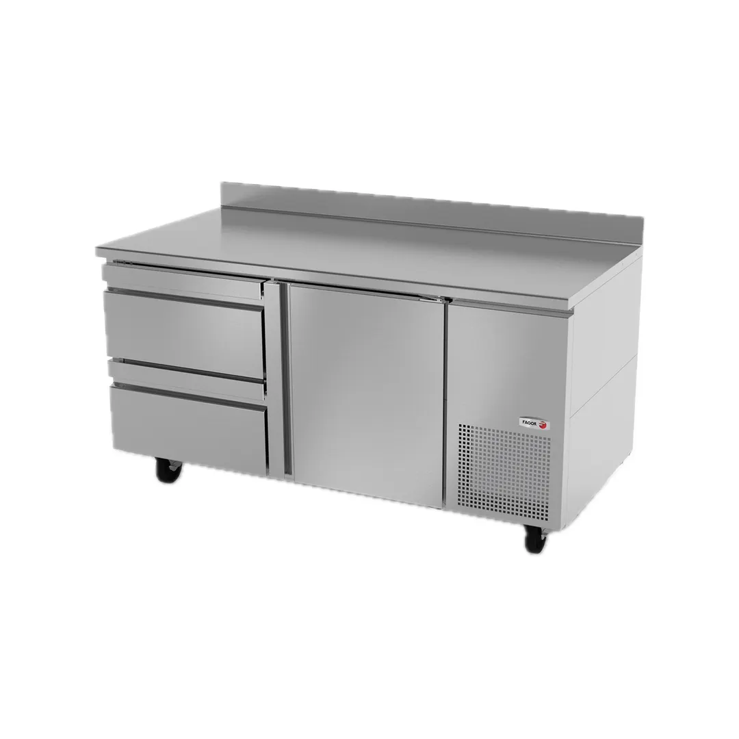 Fagor SWR-67-D2 67" 2-Section Worktop Refrigerator w/ 2 Drawers & 1 Door, 18.6 cu. ft.
