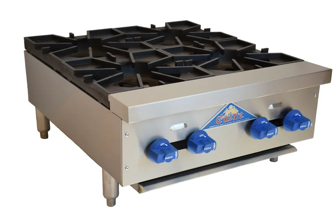Comstock-Castle FHP24 24" Countertop Gas Hotplate with (4) Burners, Manual Controls, 96.000 BTU