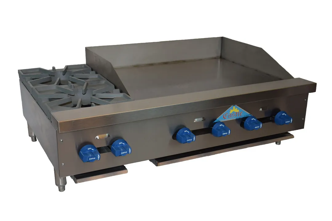 Comstock-Castle FHP42-30 42" Countertop Gas Griddle/Hotplate Combo, Manual Controls, 120.000 BTU
