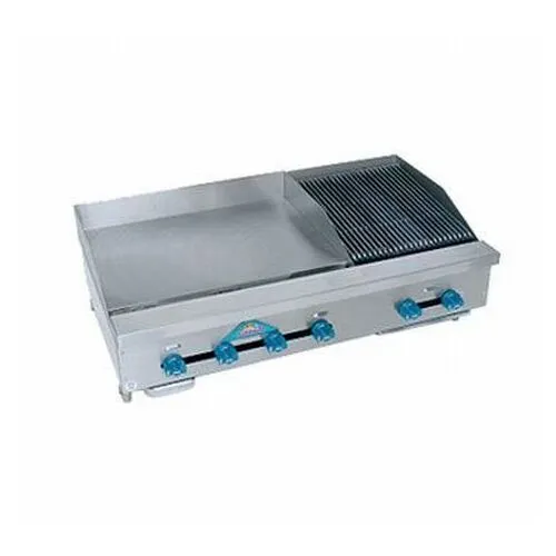 Comstock-Castle FHP42-30-1RB 42" Countertop Gas Griddle/Charbroiler Combination, 97.000 BTU