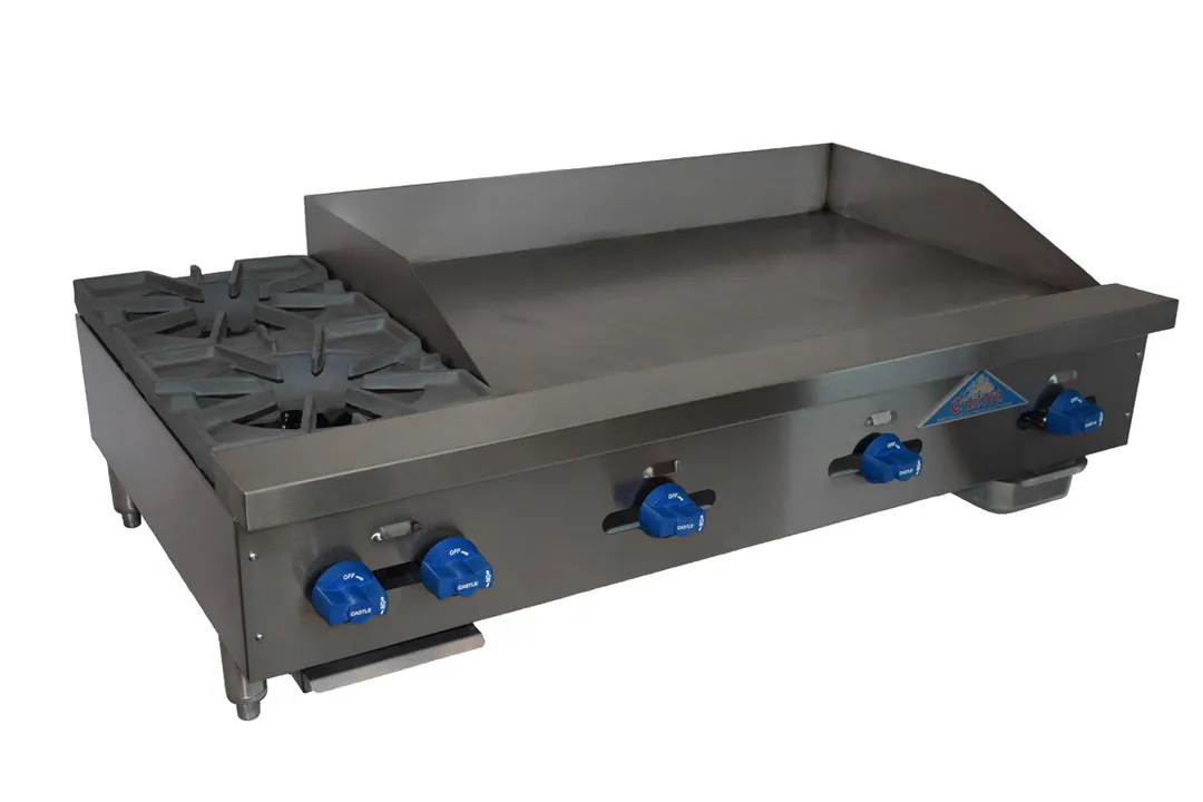 Comstock-Castle FHP48-36 48" Countertop Gas Griddle/Hotplate Combo, Manual Controls, 128.000 BTU
