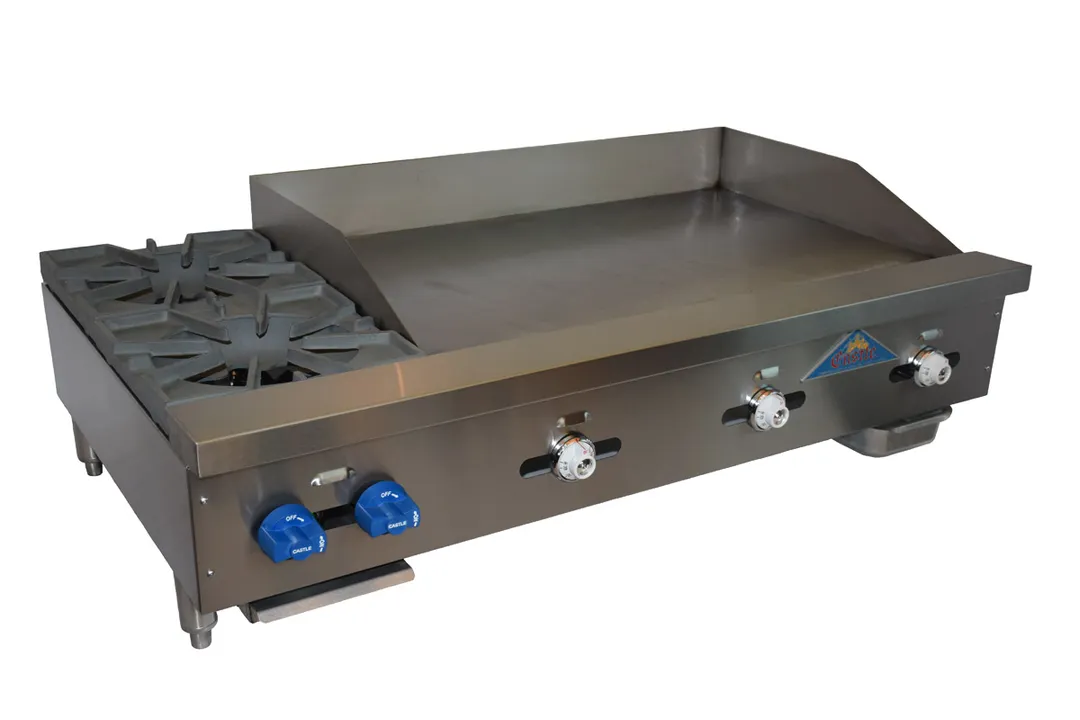 Comstock-Castle FHP48-36T 48" Countertop Gas Griddle/Hotplate Combo, Thermostatic, 128.000 BTU