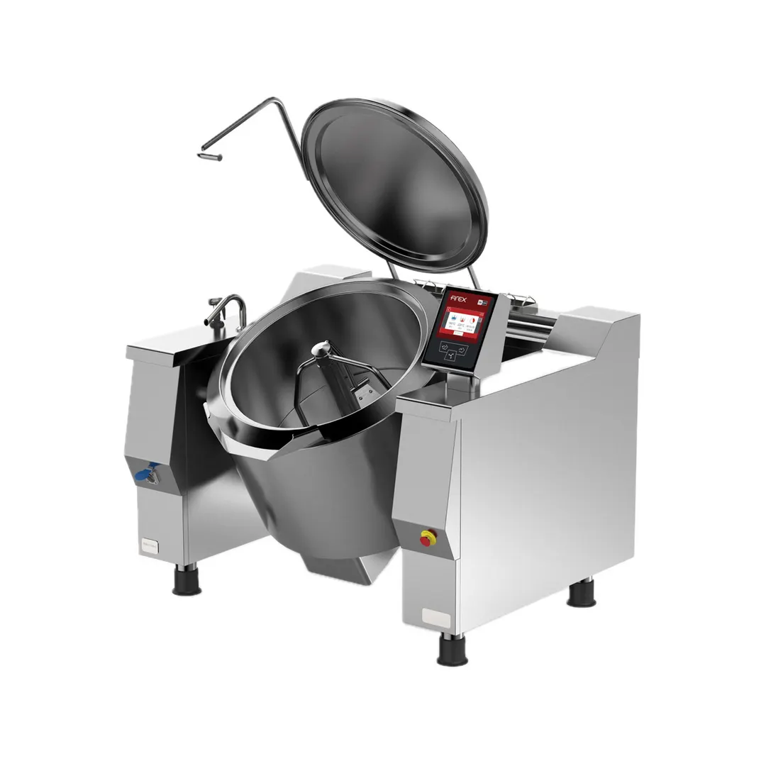 Firex UCBTE048CV1 48 Gallon Electric Tilt Skillet Braising Pan, 7‑Inch Touchscreen, Auto Mixer