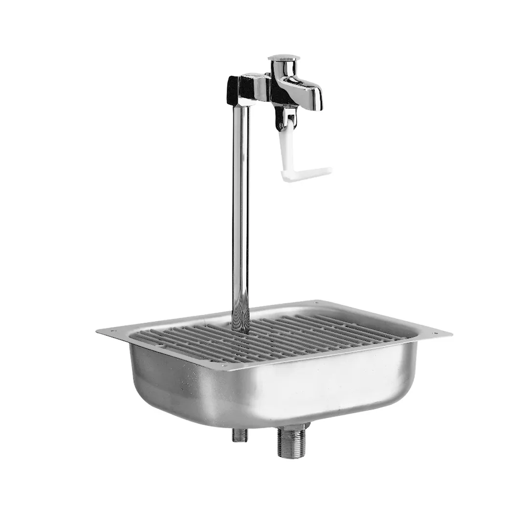 Fisher 1400 Glass Filler, with Sink Assembly, 10" Pedestal Type, Single Service