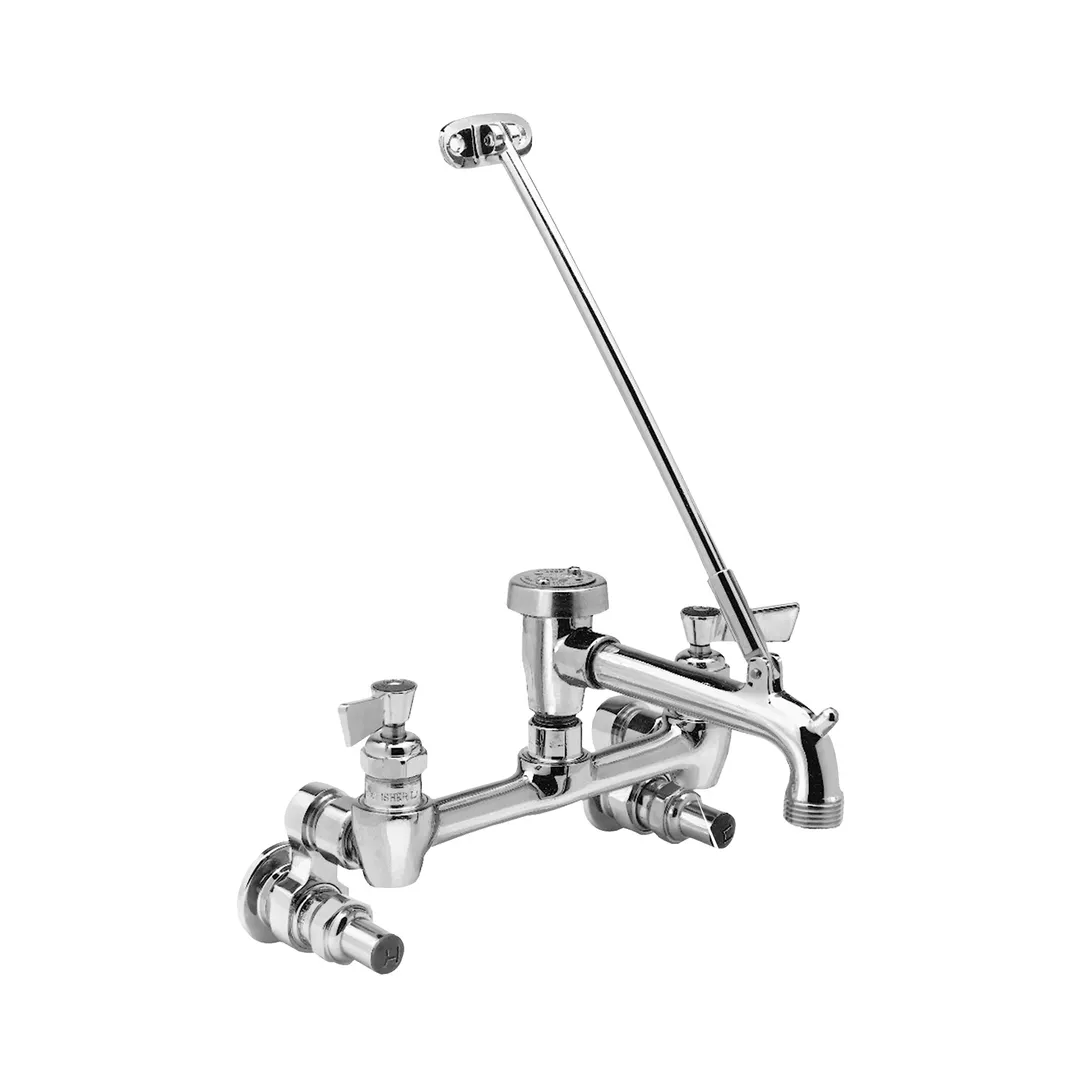 Fisher 19790 Service Sink Faucet, Wall Mount, 8" Adjustable Centers