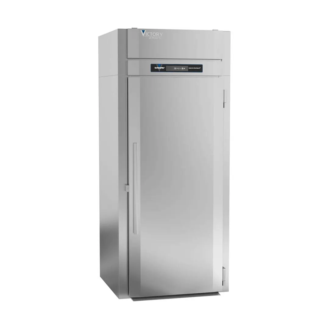Victory FIS-1D-S1-PT-HC 36.5" 2-Solid Door Roll Thru Freezer, Top Mounted, 39 cu. ft., Stainless Steel
