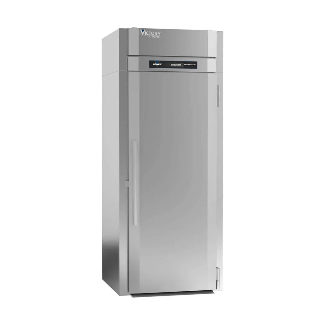 Victory FIS-1D-S1-PT-XH-HC 36.5" 2-Solid Door Roll Thru Freezer, Top Mounted, 42 cu. ft., Stainless Steel