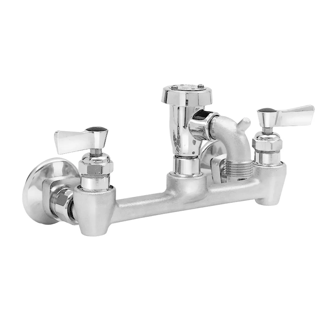 Fisher 24450 Service Sink Faucet, Short Spout, with Vacuum Breaker, 1/2" Inlet