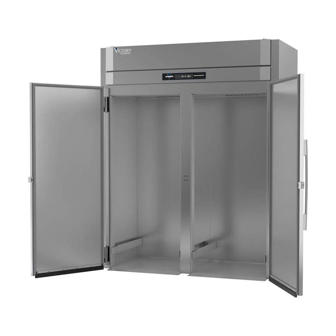 Victory FIS-2D-S1-HC 68" 2-Section Roll-In Freezer, Stainless Steel, Top Mounted, 71 cu. ft.