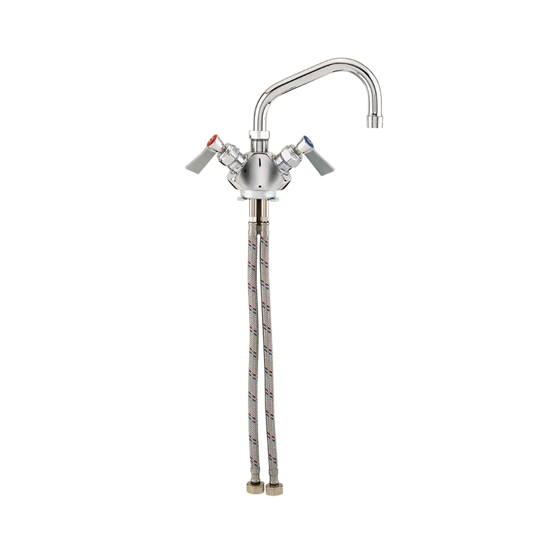 Fisher 31130 Faucet, Deck Mount, Single Hole, Dual Control, 12" Swing Spout