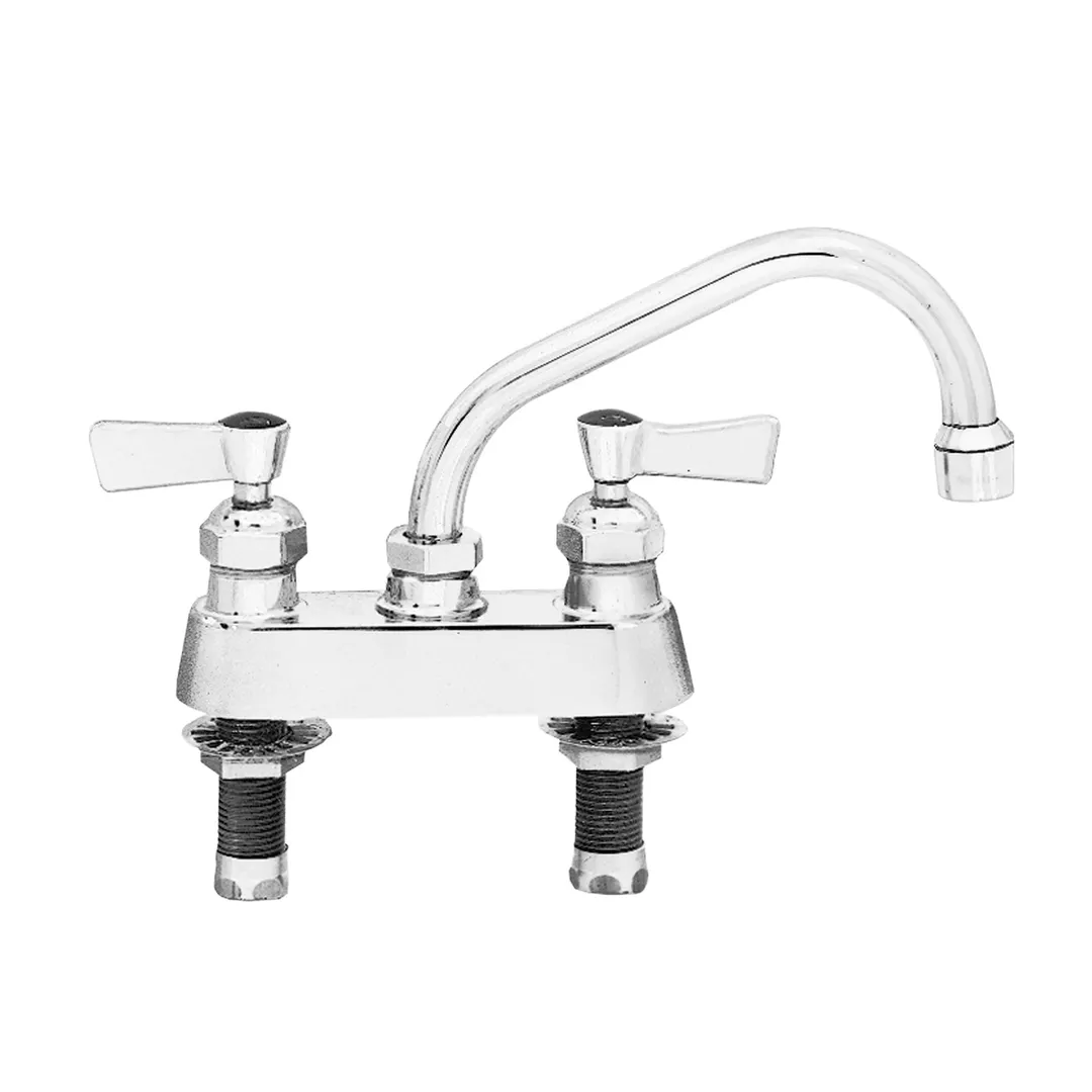 Fisher 35100 Faucet, Deck Mount, 4" Centers, 6" Swing Spout