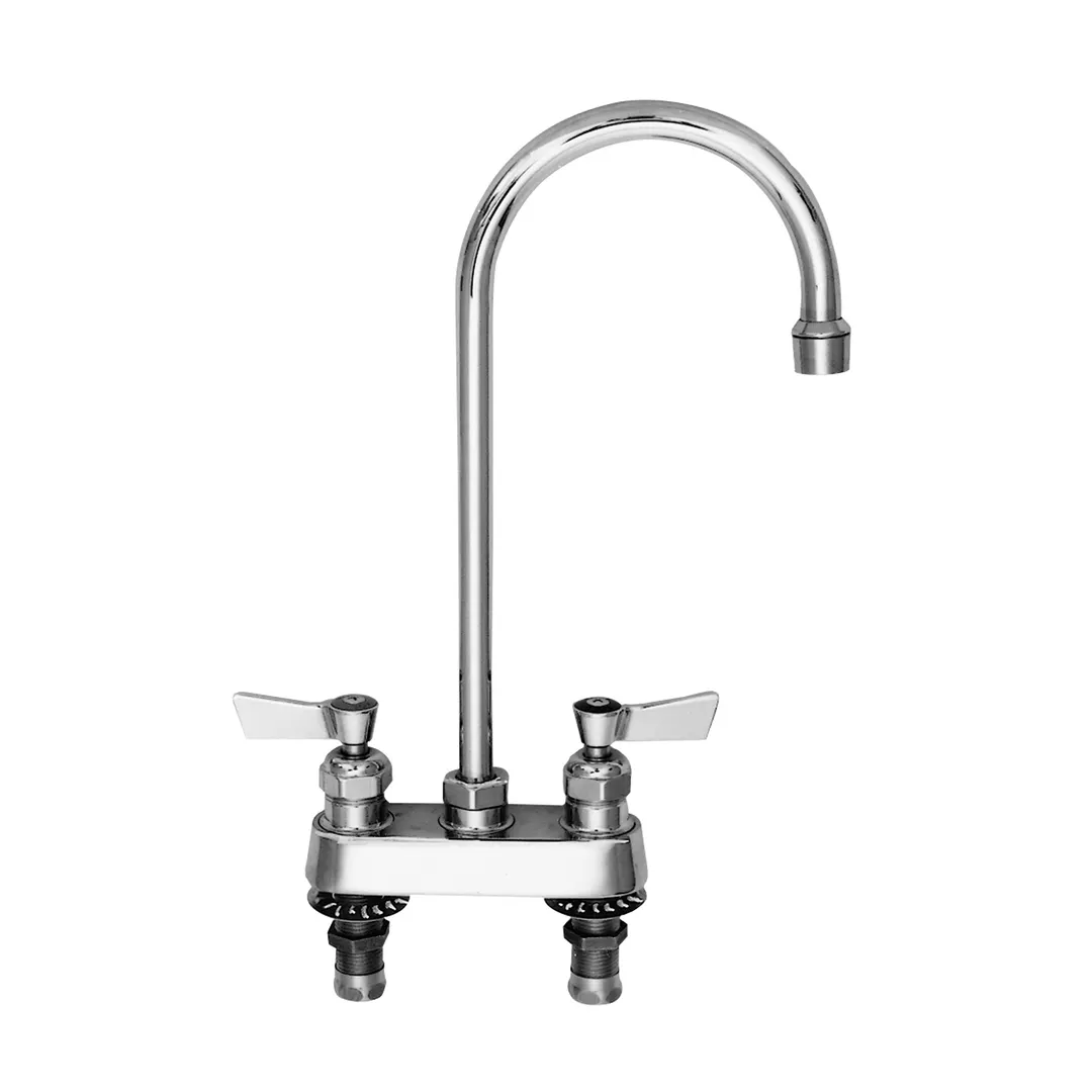 Fisher 35150 Faucet, Deck Mount, 4" Centers, 12" Swivel Gooseneck Spout