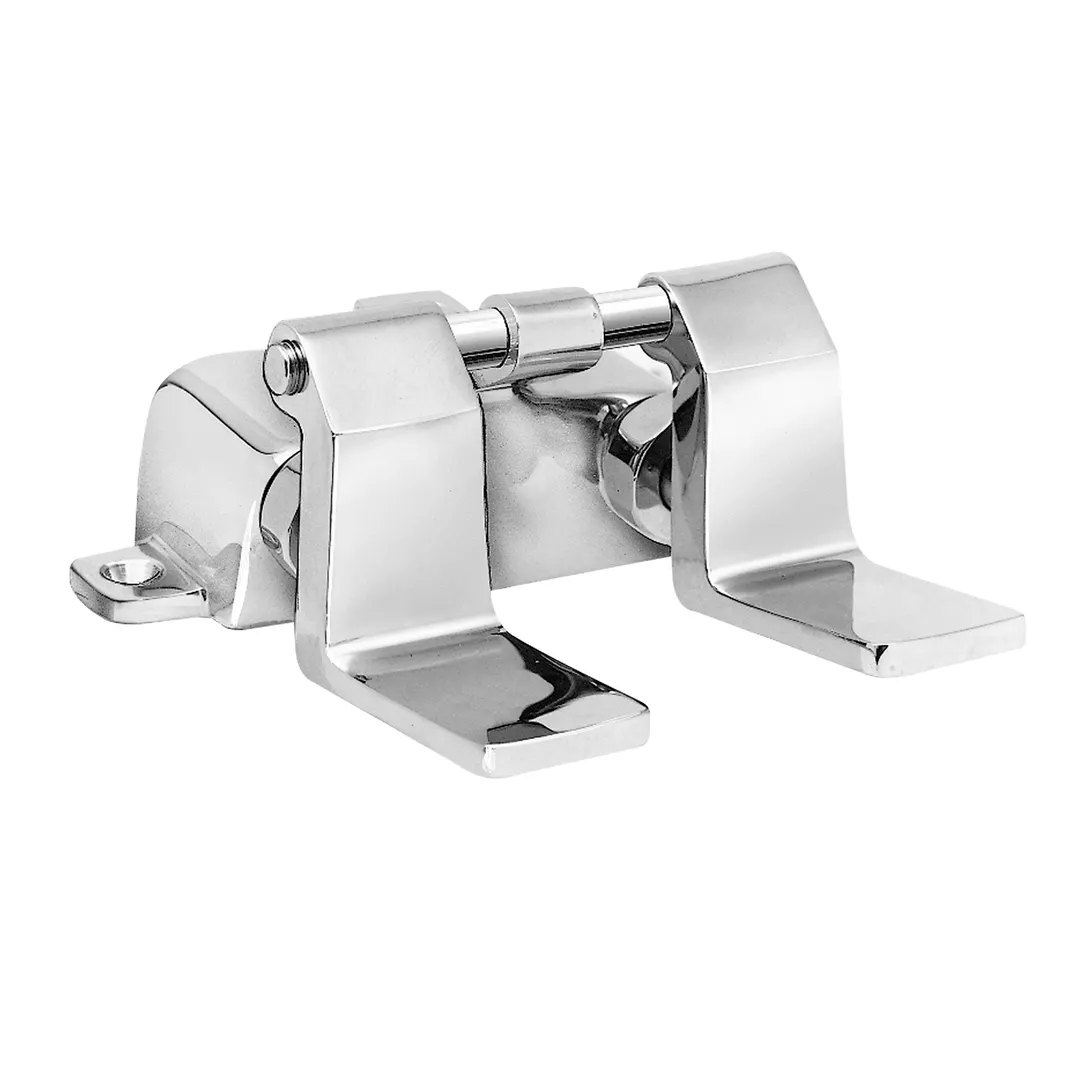 Fisher 47988 Floor Foot Valve, Dual, Stainless Steel