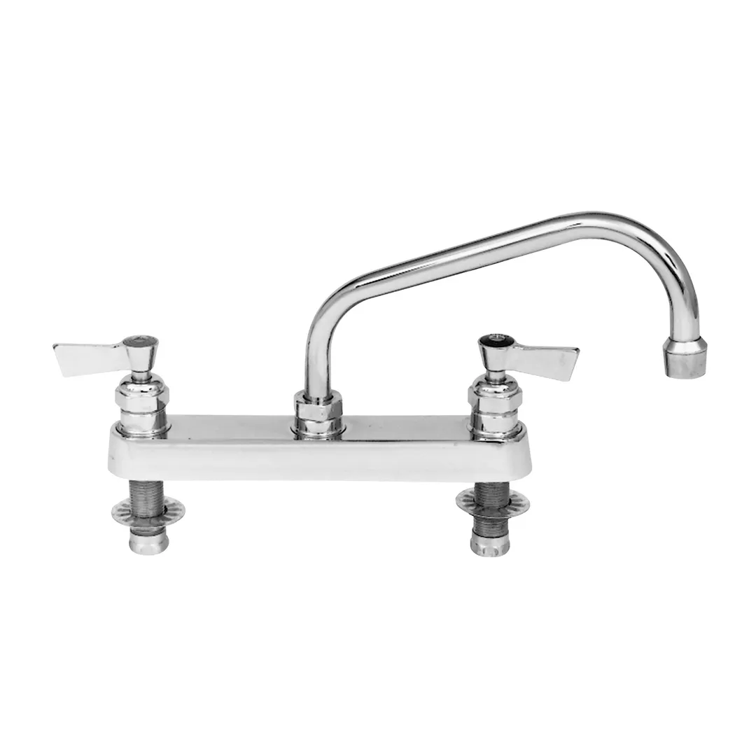 Fisher 57657 Faucet, Deck Mount, 8" Centers, 10" Swing Spout