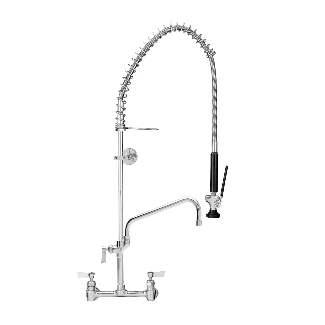 Fisher 68128 Pre-Rinse Unit, Spring, 8" Backsplash Mount