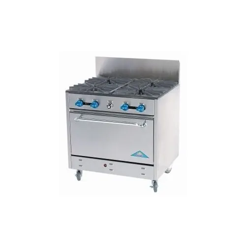 Comstock-Castle FK430 36" Commercial Gas Range w/ (4) Open Burners, (1) Standard Oven, 190.000 BTU