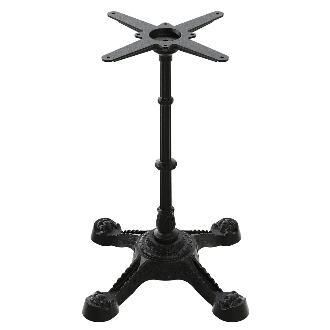 FLAT Tech CT4200 PX23 Table Base, Dining Height, 22x22 Base Spread, Cast Iron, Powder Coat Finish, 2-5/9 Dia Column, 11-2/5 Mounting Plate