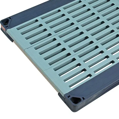 AllPoints 126-8095 Metro® Bottom Grid Shelf w/ (4) Vented  Shelf and 400 lb. Capacity - 24" x 54"